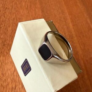 Avon black onyx ring